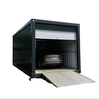 Garage modulaire préfabriqué à montage rapide, conteneur de stockage de voitures isolé avec un design moderne et des couleurs personnalisables pour une utilisation en parking