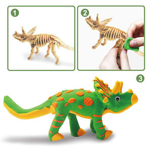Kit de Pâte à Modeler à Séchage à l'Air pour Enfants, Création Artistique sans Désordre sur le Thème <span class=keywords><strong>des</strong></span> Dinosaures, Cadeau d'Anniversaire pour Garçons et Filles, Retour à l'École - Product Image 6