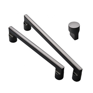 YONGFIA-tirador de cajón para muebles de cocina, tirador moderno de lujo para puerta de armario, color negro, 3703RTS - Product Image 1