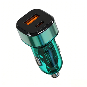 <span class=keywords><strong>Cargador</strong></span> de Coche de Carga Rápida con Doble Puerto USB-A+USB-C, PD <span class=keywords><strong>30W</strong></span> QC 3.0 9V2A, Mini, para iPhone, <span class=keywords><strong>OPPO</strong></span>, Xiaomi, en Oferta - Product Image 2