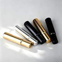 Flacon en verre de 10 ml, plaqué UV or, argent, noir, sérigraphié, rechargeable, pour huiles essentielles, gouttes pour les yeux, sérum et soins de la peau