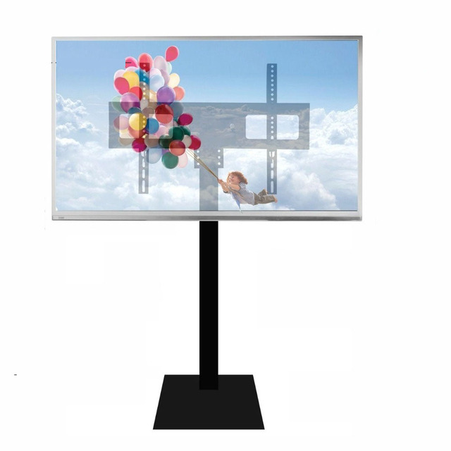 (1650mm High) Steel Tilt Back Forth up Down Swivel Full Motion 32"-65" LED LCD TV Cart Flat Panel Plasma TV Trolley Floor Stand