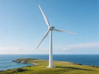 Éolienne de moyenne capacité 10KW 20KW 30KW 380V Triphasé AC pour l'alimentation électrique des bâtiments commerciaux