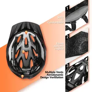 男性女性安全保護ロードマウンテン軽量通気性調整可能EPS大人用サイクリングバイクヘルメット屋外用