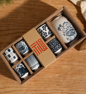 Juego de copas de vino pequeñas japonesas de cerámica de 35ml baratas al por mayor para <span class=keywords><strong>potes</strong></span> y dispensador de vino para regalos - Product Image 4