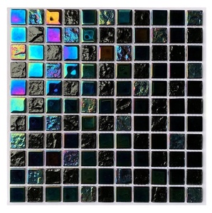 Xây Dựng Mới Xây Dựng 4Mm Độ Dày Màu Đen Iridiscent Pha Lê Thủy Tinh Kham Cho Hồ Bơi Gạch - Product Image 1