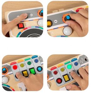 Pretend Play Preschool Stem Boy Girl Fine Motor Skills Learning Wooden <b>House</b>-Shaped Kids Toddler Screw <b>Tool</b> Set - Product Image 4