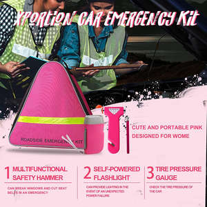 Kit d'urgence automobile, survie en plein air, sécurité routière, outils de réparation automobile - Product Image 6