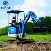 Livraison gratuite!!Rippa Nouveau EPA/CE Kubota Moteur 1 tonne 2 tonnes Digger Crawler Hydraulic Minibagger 1.5 tonnes Mini Excavator à vendre