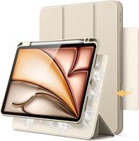 Étui magnétique pour iPad Air 11 pouces M4/M3/M2 (2026/2025/2024) avec support pour stylet, coque rotative portable portrait/landscape