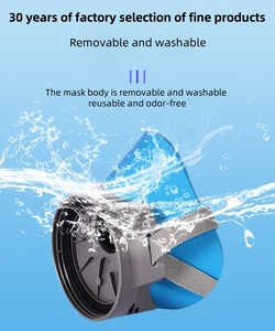Máscara de gas de media cara antitóxica de alta eficiencia, silicona suave y cómoda esencial para industrias, ventas directas de fábrica - Product Image 6