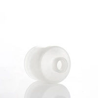 Vente flash, diffuseur de parfum en verre vide de luxe de style nordique blanc, 100 ml, avec boîte et bâtonnets en fibre noire pour la maison