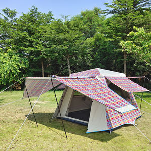YGY Double couche Glamping, tente de Camping instantanée, 3 à 4 personnes, étanche, Anti-UV, famille, extérieur, 4 saisons, tente de jardin - Product Image 2