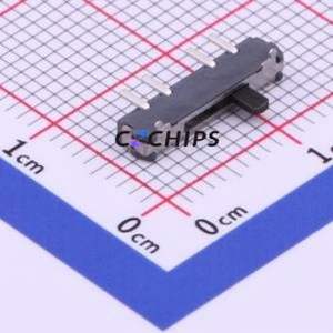 K3-1386R-G1 Slide Switch SMD Switch Single Pole Three Throw Rectangle Pin Header SMD Tab 12.7mm - Product Image 1