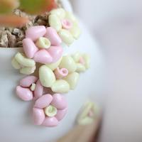 Pot de fleurs en céramique blanche minimaliste coréen MSH, fait main, à fleurs pincées, pour plantes à tige ancienne et succulentes PP