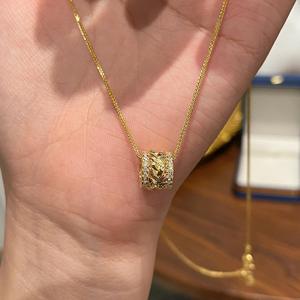 Mantianxing S925 Pure Silver Water Droplet <b>Necklace</b> High-End Luxury Collarbone Chain <b>Fine</b> <b>Beaded</b> Design with Niche Tear - Product Image 3