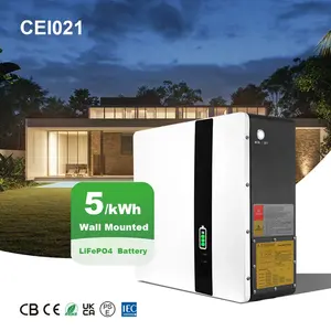 电池欧盟库存15kwh 10kw 5kwh离网锂离子电池100ah 200ah lifepo4 48v储能系统太阳能电池