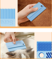 Brosse en silicone double face pour enlever les poils d'animaux, peigne de toilettage pour chiens et chats, grattoir à peluches pour canapé, tapis et vêtements - Vente en gros, personnalisable en usine