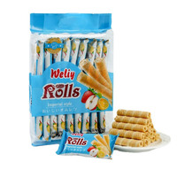 Biscuit 320g 24 paquets assortis de bâtonnets aromatisés aux fruits plaquette biscuits gaufrettes au chocolat rouleaux de gaufrettes vente en gros