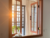 Ventana Fija de Aluminio y Madera N86 de Bajo MOQ, Eficiente Energéticamente, Aislamiento Térmico, Impermeable, Insonorizada, Moderna para Hogar y Oficina