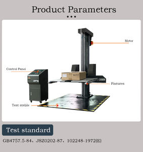 Équipement de test d'emballage, <span class=keywords><strong>machine</strong></span> de test de chute de carton à double aile numérique <span class=keywords><strong>ISTA</strong></span>, testeur d'<span class=keywords><strong>impact</strong></span> de chute de boîte de carton d'emballage - Product Image 3