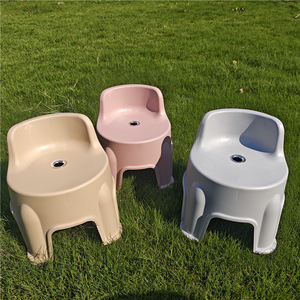 Children's <b>Chair</b> Plastic Backrest Stool Durable Modern Design For Home Kindergarten Use - Product Image 4