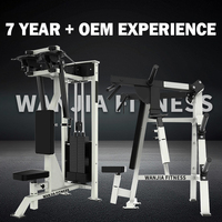 Nouvelle conception d'équipement de fitness professionnel pour la musculation, machine à pullover latéral à charges réglables pour les clubs de fitness