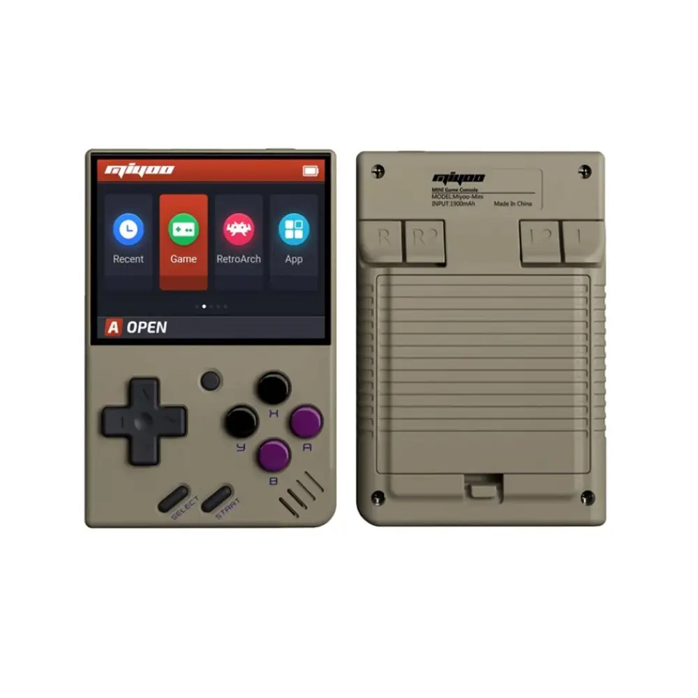 Console miyoo mini portátil retrô, vídeo game, tela ips 2.8 polegadas, clássico, jogos de bolso