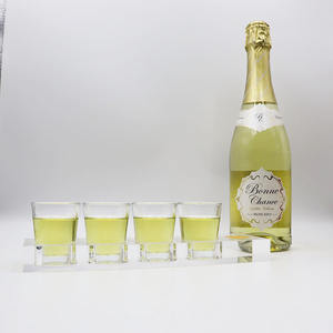 Cadeau promotionnel personnalisé 4 trous barre servant acrylique Wisky bière <span class=keywords><strong>vin</strong></span> verre porte-gobelet plateau - Product Image 3