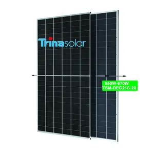 계층 1 브랜드 655w 660w 670w 680w 태양 전지 태양 전지 패널 제조업체 도매 태양 전지 패널 발전소 가격