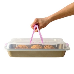 Suncity Rectangle Cake Pan With Lid Non Stick Baking Dish For Home Oven Use - Product Image 2