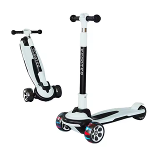 3-en-1 plegable 2-14 años Altura ajustable auto equilibrio <span class=keywords><strong>triciclo</strong></span> monopatín 3 ruedas luz equilibrio coche Kick niños Scooter - Product Image 1