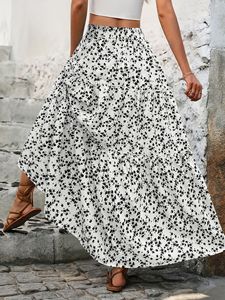 <span class=keywords><strong>Robe</strong></span> longue évasée florale pour femme, design à 3 couches superposées, légère, respirante, couleurs vives et fraîches pour le printemps, l'été et les voyages - Product Image 4