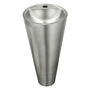 Évier conique sur pied moderne en acier inoxydable 304 avec drain, lavabo <span class=keywords><strong>de</strong></span> luxe autoportant pour salle <span class=keywords><strong>de</strong></span> bain, hôtel, bar, KTV, usage commercial et artistique - Product Image 2