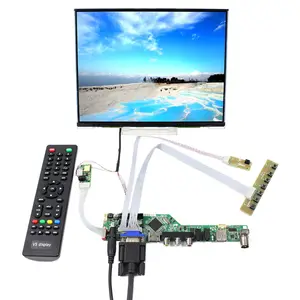 Kabel Lvds Led papan ibu Tv papan Driver Universal dan layar Lcd industri 10.4 "Display 1024X768 layar Led mobil