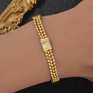 Bracelet de mode pour femme, ornement sphérique poli scintillant, soyeux, magnifique, élégant, vente en gros - Product Image 1