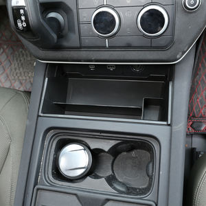 Accesorios de coche ABS negro caja de almacenamiento Central de coche caja de teléfono para Land Rover Defender 90 110 2020-2022 - Product Image 5