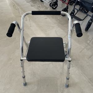 病院病院カスタム病院高齢者高齢者アップライトウォーカーローラー折りたたみフレームシート歩行障害者用 - Product Image 3
