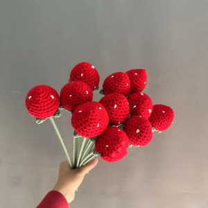 Ramo de Flores Tejidas a Crochet al por Mayor, Amigurumi, Flores Artificiales, Rosas, Tulipanes para Decoración del Hogar, Regalos para Festivales - Product Image 2