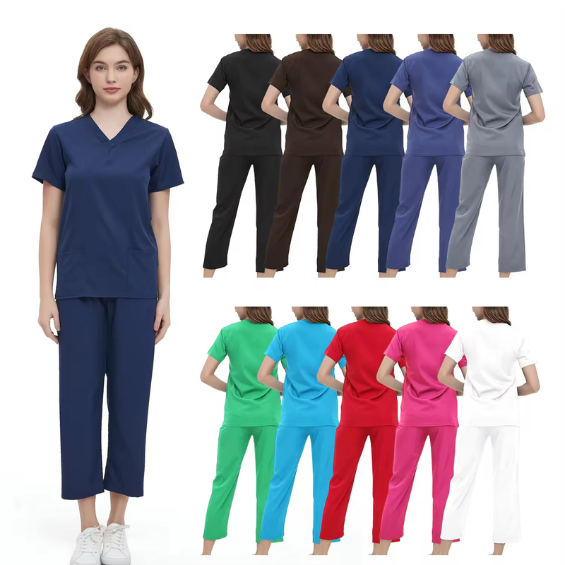 Wholesale Royal Blue Medical Scrubs Low
