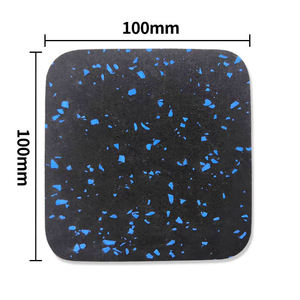 Foam Type Rubber Treadmill Mat Pads Anti-Vibration 4"X4"X0.8" Shock Absorbing Mats for Protect Floor Washer Dryer Air Compressor - Product Image 1