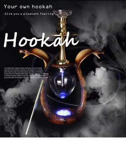 Sang trọng Shisha đồ trang trí Rắn hookah độc đáo Shisha lớn chicha rắn hình dạng thủy tinh hookah nhựa động vật shesha với rắn Hose - Product Image 2