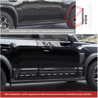 Kit de garnitures anti-collision pour portières de voiture Jetour Traveler Black Warrior, accessoires de carrosserie pour la modification Shanghai T2
