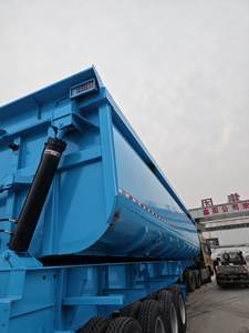 Semirremolque Volquete Lateral de 4 <span class=keywords><strong>Ejes</strong></span> <span class=keywords><strong>para</strong></span> Transporte de Arena, Piedra y Carbón en Minería, Precio Directo de Fábrica - Product Image 3