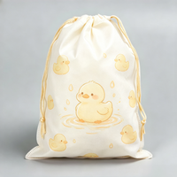 Pochette à cordon légère et renforcée en non-tissé, écologique, recyclable, à motif de dessin animé, avec poignée en corde, unisexe, promotionnelle