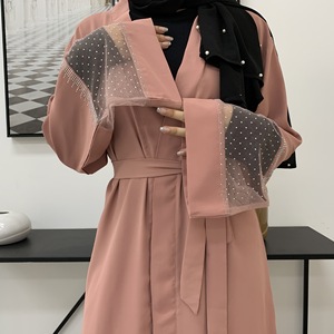 Nueva Llegada, Diseño <span class=keywords><strong>de</strong></span> Moda, Abaya Musulmana Turca <span class=keywords><strong>de</strong></span> Alta Calidad con Bonito Bordado <span class=keywords><strong>de</strong></span> Cuentas - Product Image 4