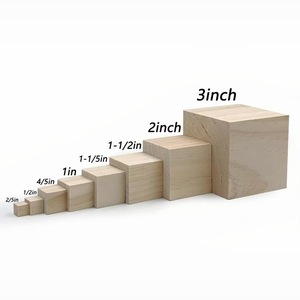Bloques de Madera Sólida para Tallar, Materiales para Hacer Modelos Hechos a Mano, Pequeños Bloques Cuadrados de Madera de Pino, Suministros para Manualidades - Product Image 5