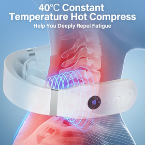 Nouveauté - Masseur électrique pour le cou sans fil, masseur intelligent pour le cou et le dos avec technologie d'impulsions basse fréquence - Product Image 3