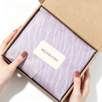 Papier d'emballage biodégradable violet personnalisé, papier de soie pour vêtements, cosmétiques, chaussures, sous-vêtements, perruques, chaussettes, emballage