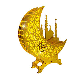 Nouvelle décoration acrylique eid mubarak assemblée en or de haute qualité à la mode pour la maison - Product Image 1